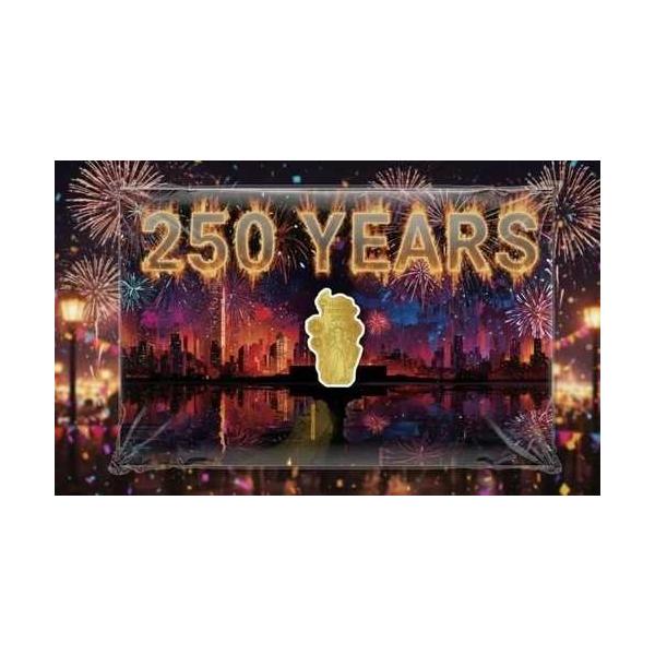 2026年 アメリカ建国250周年記念 1/1000オンス 金貨（カード入り）