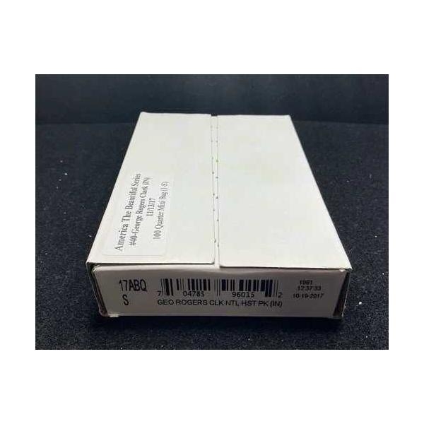 2017 S George Rogers Clark Ntl Park Quarters US ミントバッグ 100 コイン/未開封箱-