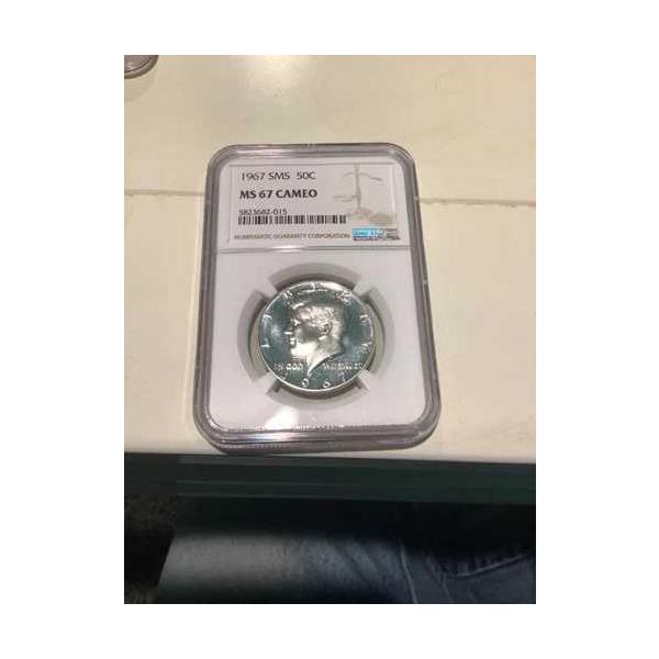 1967年 SMS MS NGC 67 カメオハーフダラー。販売します。オファーをお待ちしています!!!!