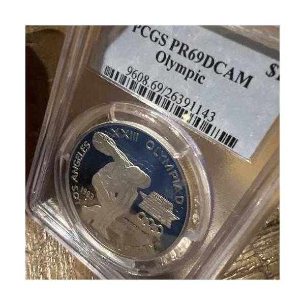 1983年Sミント ロサンゼルスオリンピック銀貨 PCGS PR69DCAM