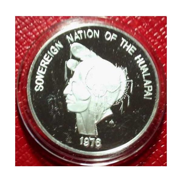 Sovereign Nation of the Hualapai Tribe .999 プルーフ シルバー ラウンド カプセル A付き-