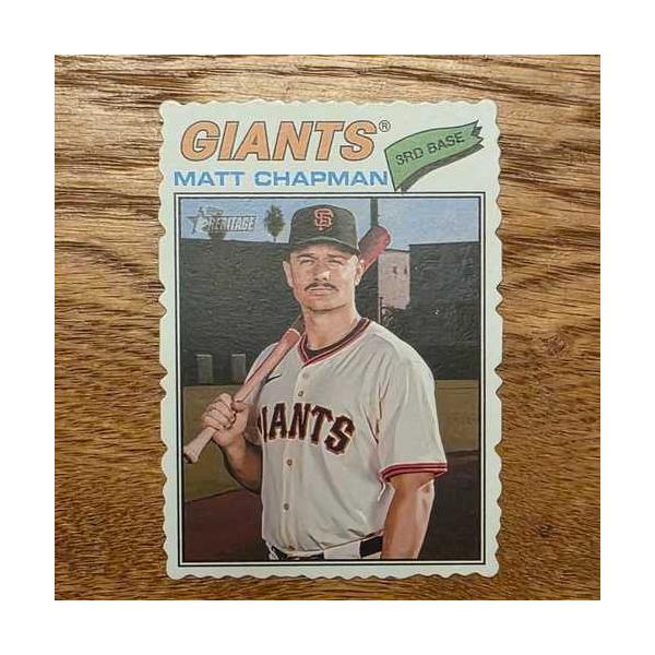 2026 Topps Heritage デックルエッジ #114 マット・チャップマン SSP サンフランシスコ・ジャイアンツ