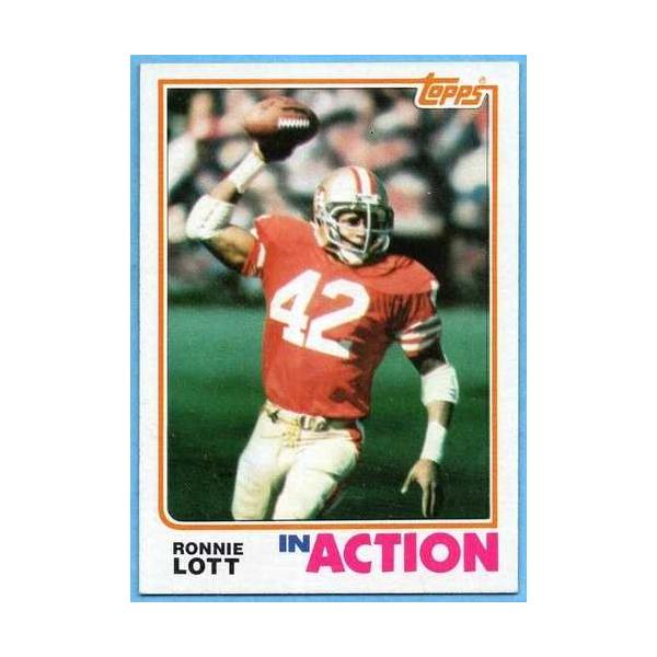 1982年 Topps #487 ロニー・ロット ほぼ新品同様 サンフランシスコ・49ers 殿堂入り A5764