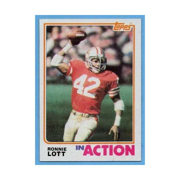 1982 Topps #487 ロニー・ロット ほぼ新品同様 サンフランシスコ・49ers 殿堂入り A7803