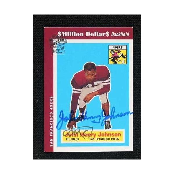 2004 Topps All-Time Fan Favorites Auto John Henry Johnson #JHJ Auto HOF 1q7