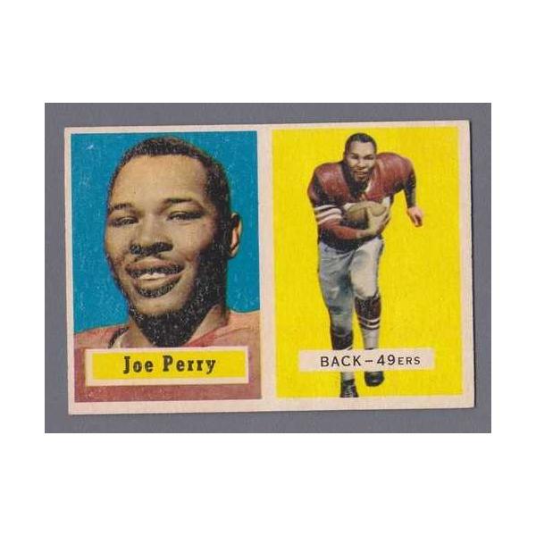 1957 Topps #129 ジョー・ペリー サンフランシスコ・フォーティナイナーズ フットボールカード Ex/Mt