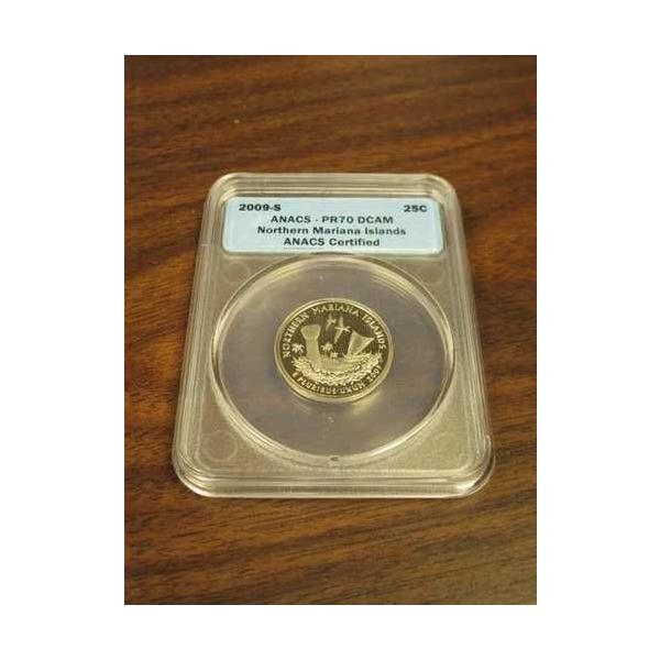 2009年S ANACS PR70 DCAM 北マリアナ諸島 25セント クォーター アメリカ合衆国 コイン 未使用