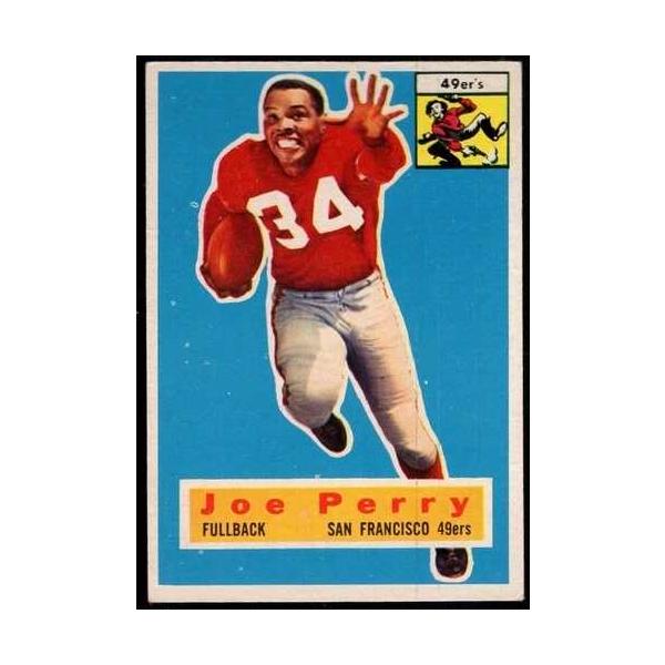 1956年 Topps フットボール #110 ジョー・ペリー (殿堂入り) EX/MT サンフランシスコ・49ers