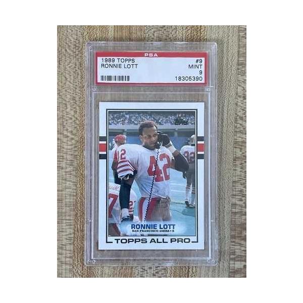 1989 Topps ロニー・ロット #9 PSA 9 - サンフランシスコ・フォーティナイナーズ - USC - POP 27 MINT