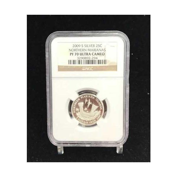 2009年 S NGC シルバー 25C 北マリアナ諸島 PF70 ウルトラカメオ