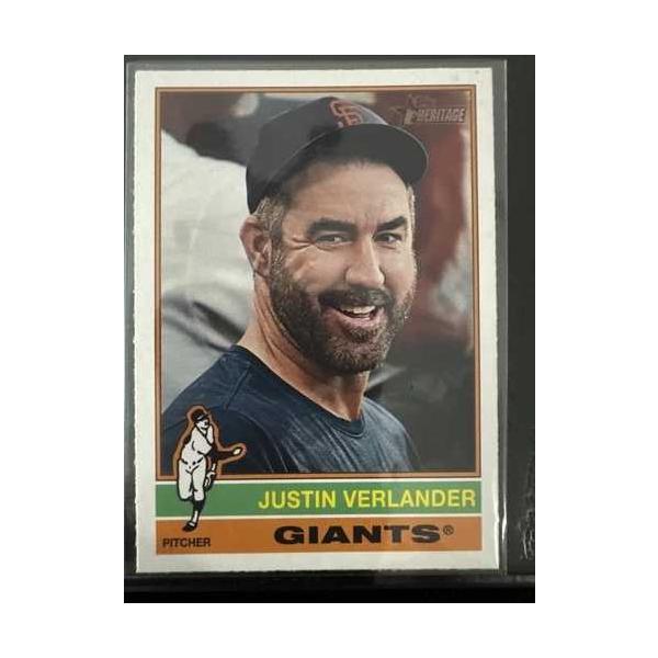 2025 Topps Heritage #317 ジャスティン・バーランダー サンフランシスコ・ジャイアンツ 画像バリエーション