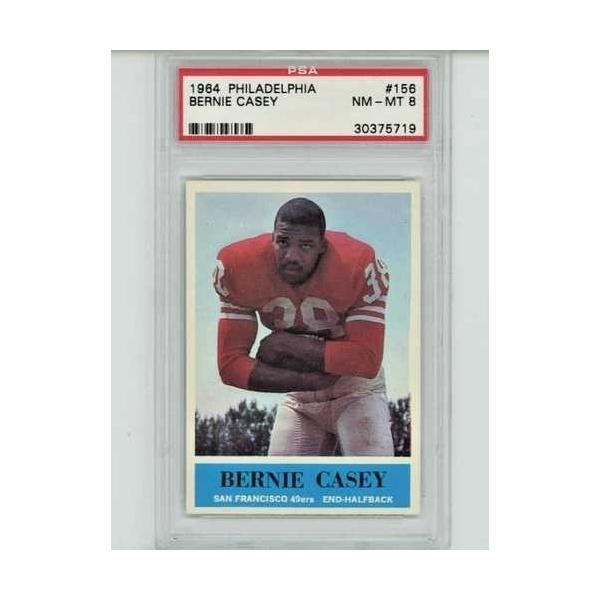 バーニー・ケイシー PSA 8 1964 フィラデルフィア・フットボール NM-MT #156 サンフランシスコ・49ers