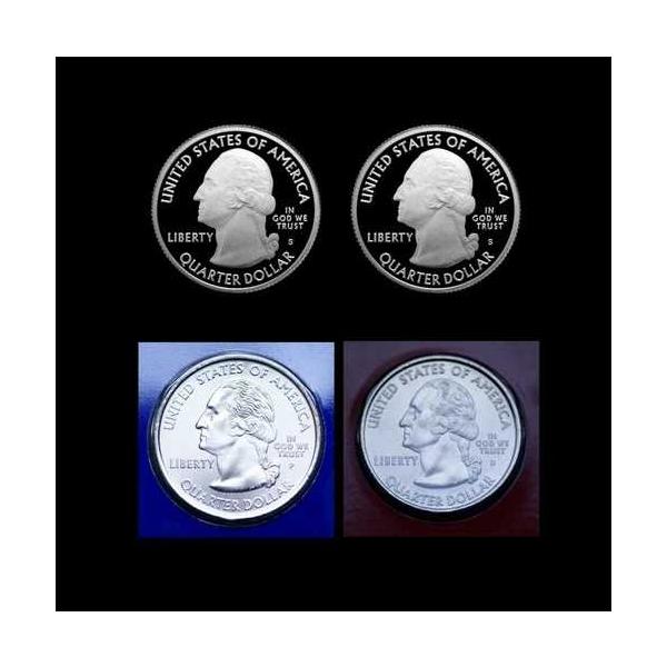 2009年 マリアナ諸島 P+D+S+S セット 〜 銀貨 + クラッドプルーフ貨 + サテンPD ミントラップ入り
