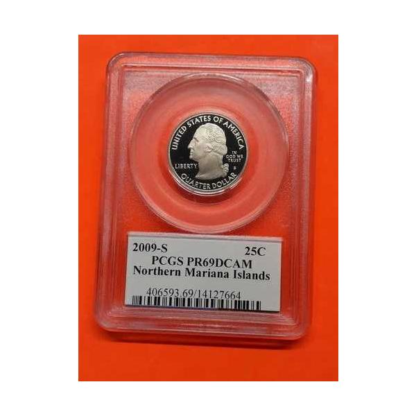 2009-S ( 1 PCGS PR 69 ディープカメオ (北マリアナ諸島) クォーター