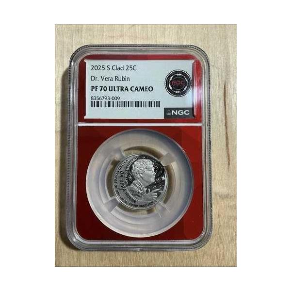 2025-S クラッド ワシントン クォーター Dr. Vera Rubin PF70 UCAM NGC