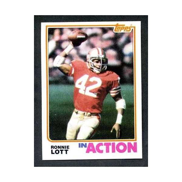 1982 Topps #487 ロニー・ロット アクション (R) - サンフランシスコ・49ers ミント状態