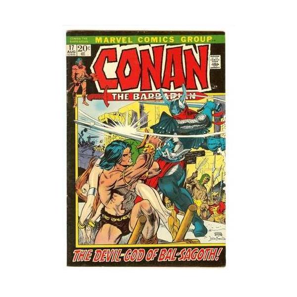 コナン・ザ・バーバリアン #17 6.0 // ギル・ケイン＆フランク・ブルナー表紙 マーベル 1972