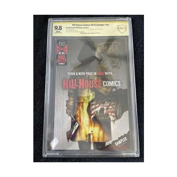 サイン入り CBCS 9.8 ヒルハウス サンプラー 2枚組 ジョー・ヒルとダニのサイン入り