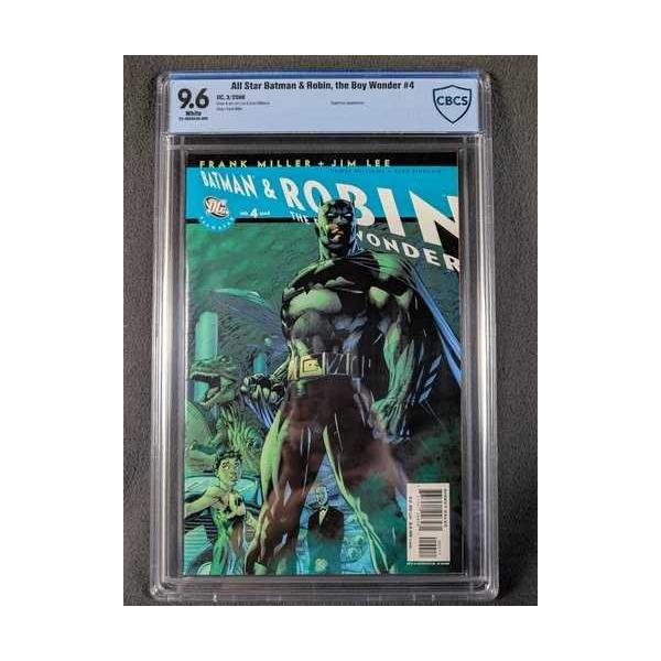オールスター・バットマン＆ロビン：ザ・ボーイ・ワンダー #4 CBCS 9.6 NM フランク・ミラー ジム・リー