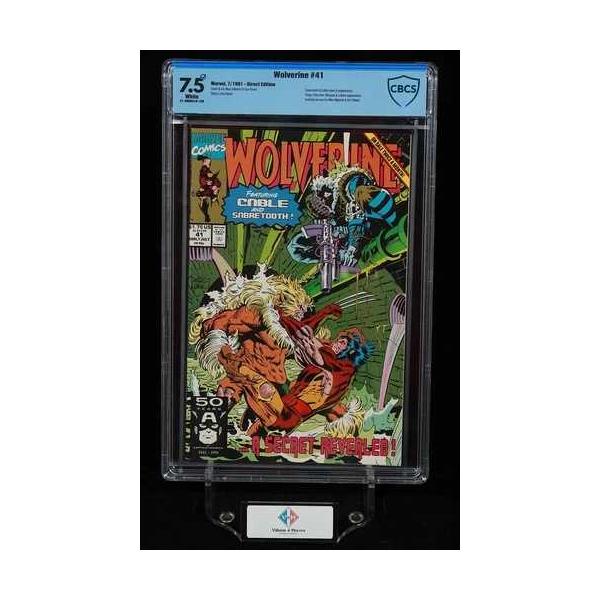 ウルヴァリン #41 ~ CBCS 7.5 ~ セイバートゥースとケーブル登場 ~ マーベル (1991)