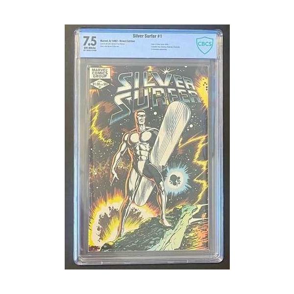 シルバーサーファー #1 CBCS 7.5 ワンショット ギャラクタス FF メフィスト リー・バーン 1982 マーベル