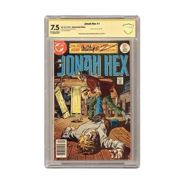 ジョナ・ヘックス #1 CBCS 7.5 ニューススタンド 目撃者 Sig ホセ・ルイス・ガルシア＝ロペス 1977