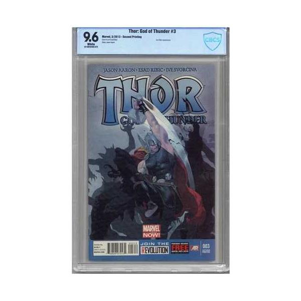 Thor: God of Thunder # 3 CBCS 9.6 NM+ ホワイト 2/13 ページ アイアンマン 登場。