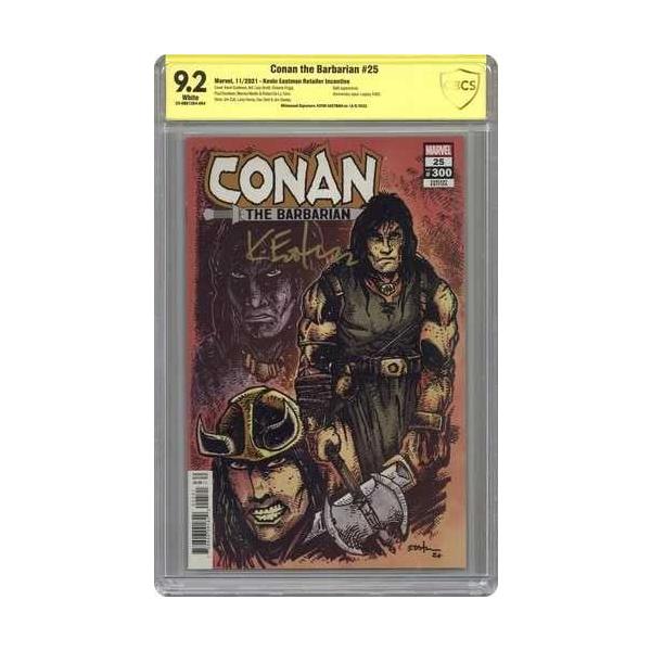 コナン・ザ・バーバリアン #25B イーストマン 1:10 CBCS 9.2 目撃者署名 ケビン・イーストマン 2021