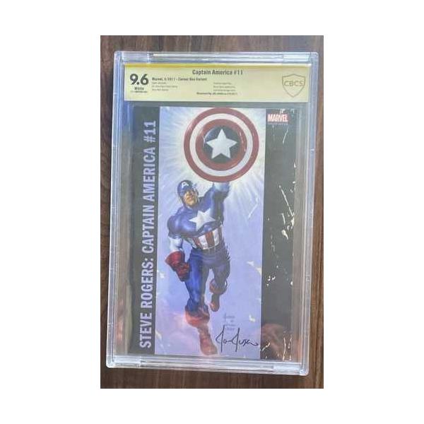 キャプテン・アメリカ #11、CBCS 9.6、ジョー・ジャスコ直筆サイン入り