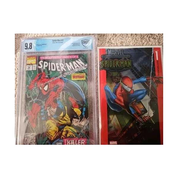 スパイダーマン 12 CBCS 9.8/トッド・マクファーレン表紙/アート ウルヴァリン アプリ/アルティメット スパイダーマン 1