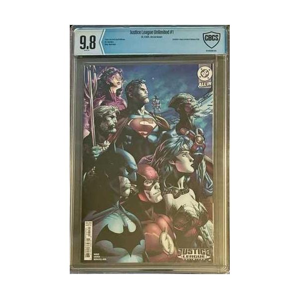 ジャスティス・リーグ・アンリミテッド #1 DCコミックス カバーB ジム・リー バリアント CBCS 9.8
