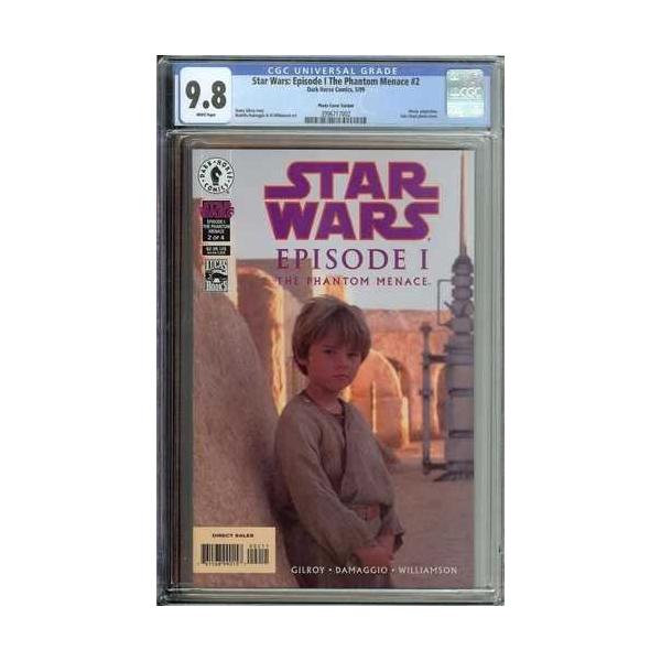 スター・ウォーズ エピソード1 ファントム・メナス #2 CGC 9.8 ジェイク・ロイド写真カバー