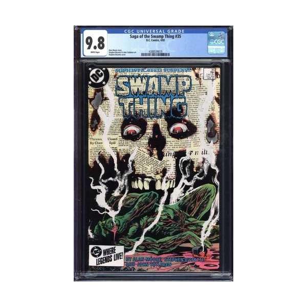 スワンプシングの物語 #35 CGC 9.8 ホワイトページ // DCコミックス 1985