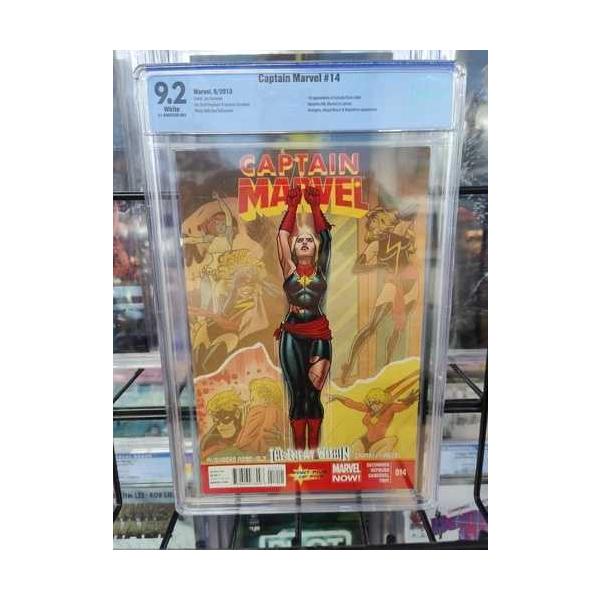 キャプテン・マーベル #14 (2013) - CBCS グレード 9.2 - カマラ・カーンが初カメオ出演!