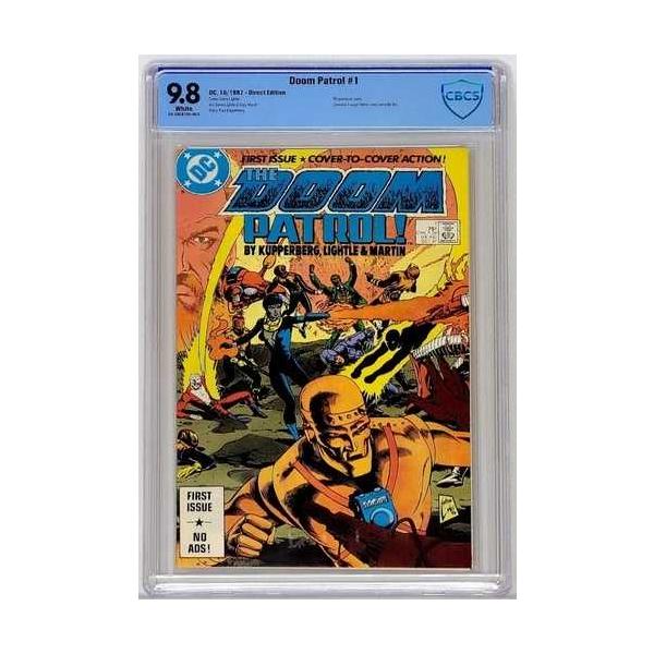 ドゥーム・パトロール #1 CBCS 9.8 WP 1987 初版 ラップアラウンドカバー CGC最高グレード相当