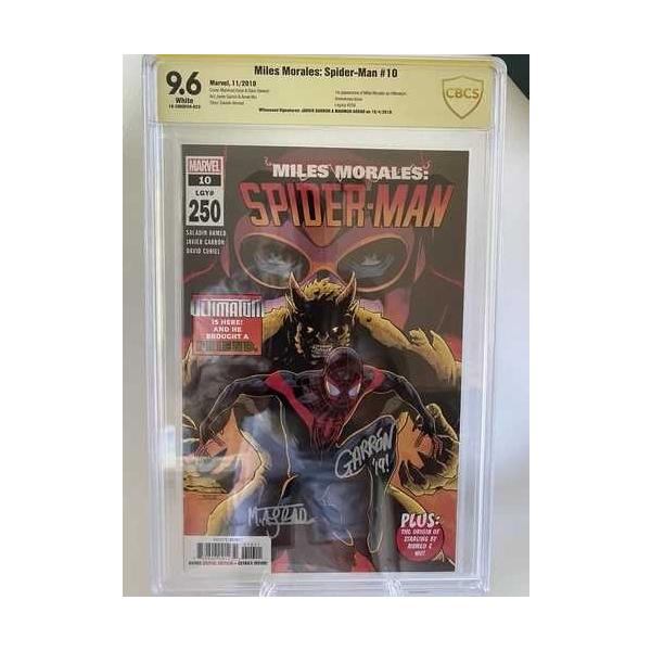 マイルス・モラレス スパイダーマン #10 CBCS 9.6 SS J. ギャロン &amp; M. アズラー 1st Ultimatum