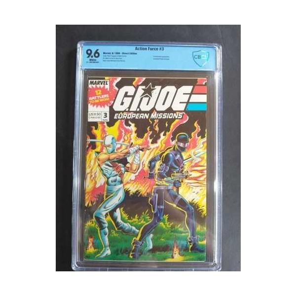 G.I.ジョー ヨーロピアンミッションズ #3 (1988) CBCS 9.6 グラント・モリソン アクションフォース マーベル