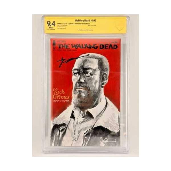 9.4 CBCS (CGCではありません) ウォーキング・デッド #192 リック・グライムズの死 カークマン直筆サイン入り