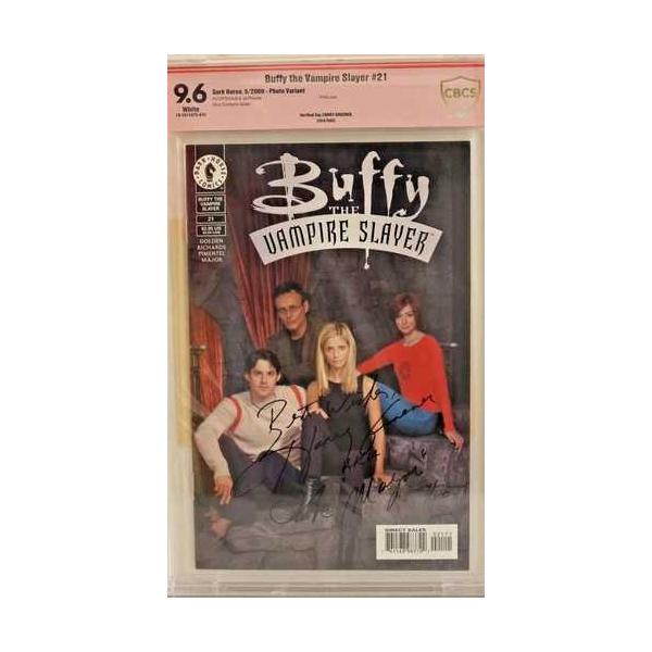 バフィー・ザ・ヴァンパイア・スレイヤー #21 CBCS 9.6 ハリー・グローナー直筆サイン入り ダイナミック・フォース CGC