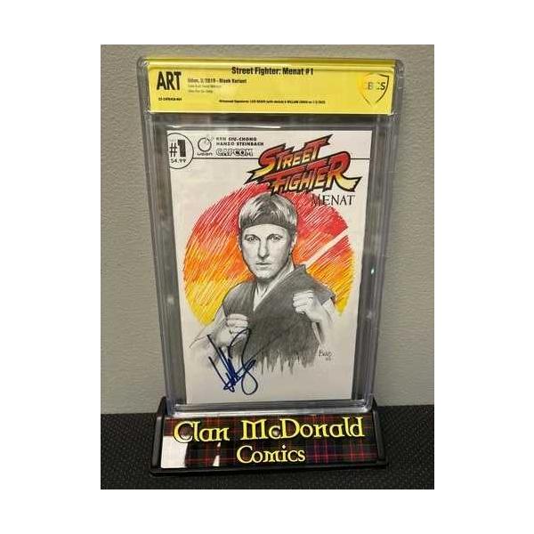 ストリートファイター：メナット #1 ウィリアム・ザブカのサイン入り ルイス・ブラボーによるスケッチ CBCS ART