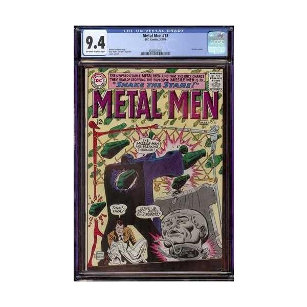 Metal Men #12 CGC 9.4 OW/W (DC、1965) ビートルズがカメオ出演、ロス・アンドリューによるカバー＆アート