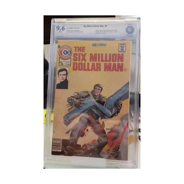 600万ドルの男 1 CBCS 9.6、1976年、チャールトン、スティーブ・オースティン初登場
