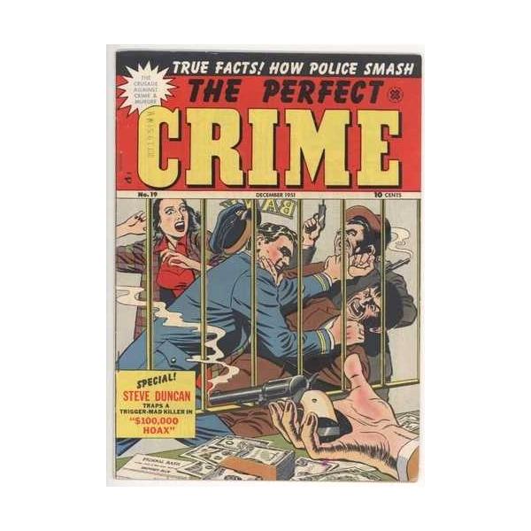 THE PERFECT CRIME 19 FN-/5.5 - 1951年のクロスによるクールな強盗事件の表紙！