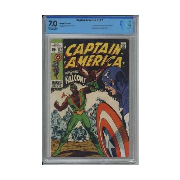 キャプテン・アメリカ 117 CBCS 7.0 F/VF 初登場 ファルコン ウィンター・ソルジャー MCU CGC鑑定なし