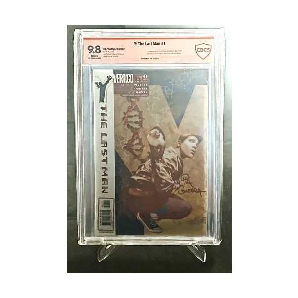 Y: The Last Man #1-CBCS 9.8 ホワイトページ 9/02-Pia Guerraの署名確認済み