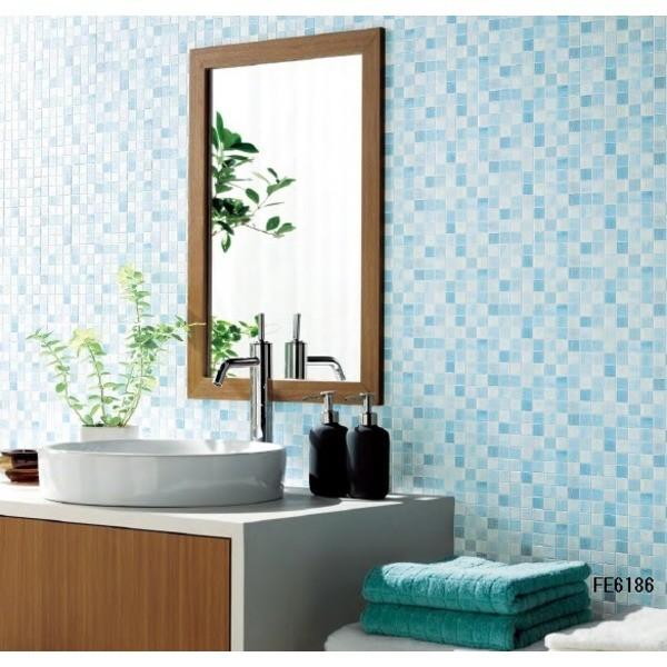 タイル調 のり無し壁紙 住宅設備 50m巻 サンゲツ Fe 6186 92cm巾 50m巻 のり無し壁紙 Ds グローオブハピネス