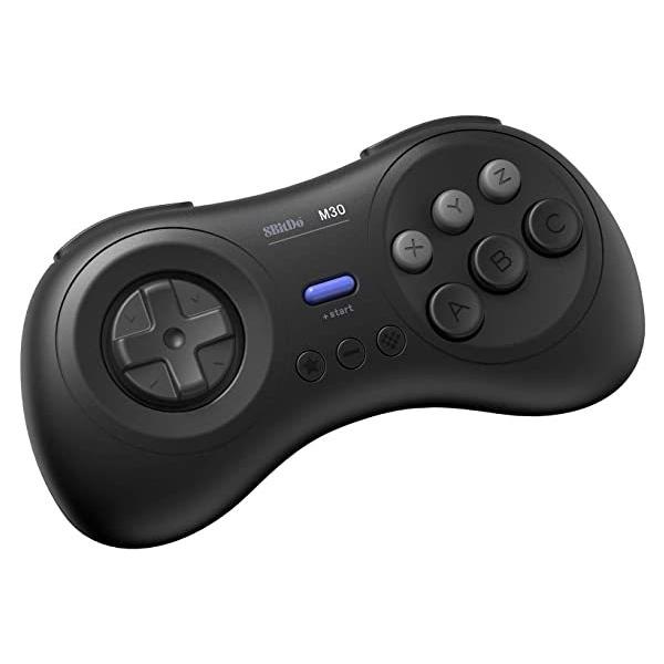 ●SEGA メガドライブ風コントローラーにbluetoothを搭載しました。●対応機種：任天堂Switch、PC、macOS、Androidに対応しています。●bluetooth、充電式バッテリー、ターボ機能搭載●付属品：M30blueto...