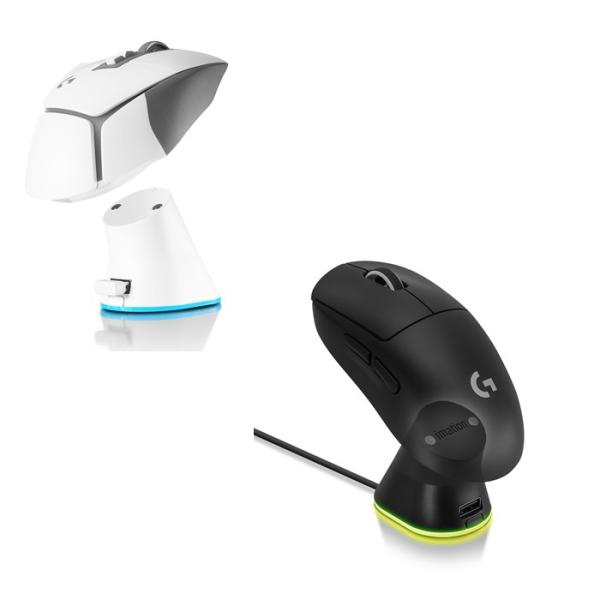 [ピン無し]imation Charging Dock RGBは、ピンに合わせて気を付けて置く必要がないです。強力なマグネットにより、近づけるだけで装着できます。[前面リシーバー]前面にリシーバーが装着できますので、より速い反応速度を経験で...