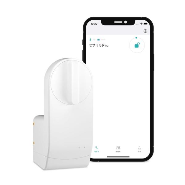 他サイト： CANDY HOUSE キャンディハウス SESAME5PRO セサミ5プロ(ホワイト) オフィス 店舗 玄関 オートロック 高性能 鍵 スマホで操の商品画像