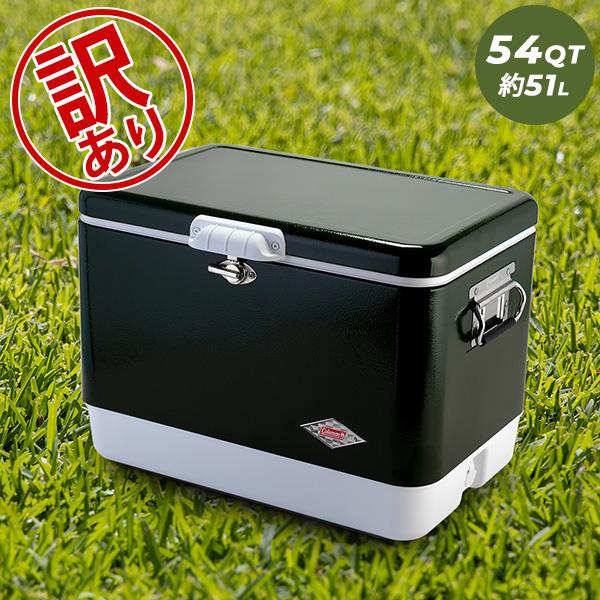 新品 COLEMAN スチールベント クーラー ボックス 54QT コールマン